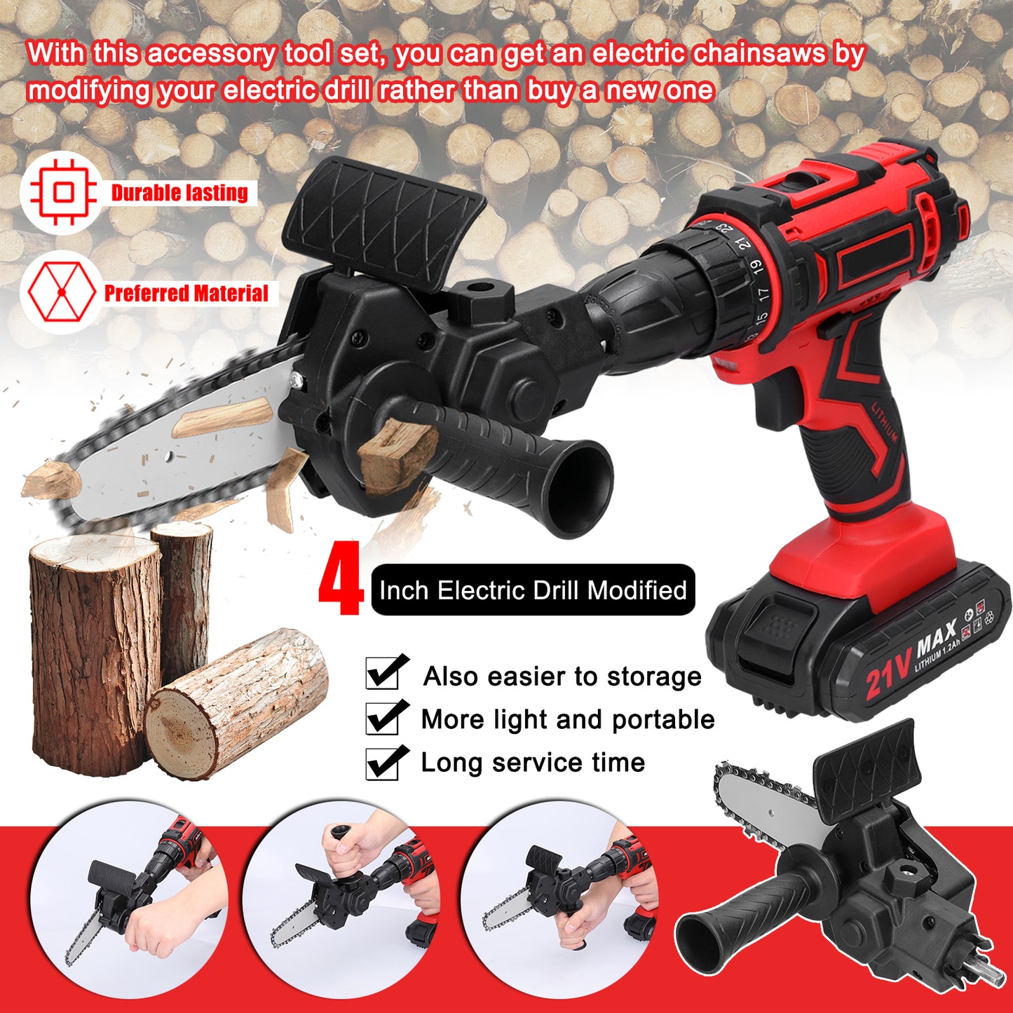 GoodzVill™ Electric Drill Converter